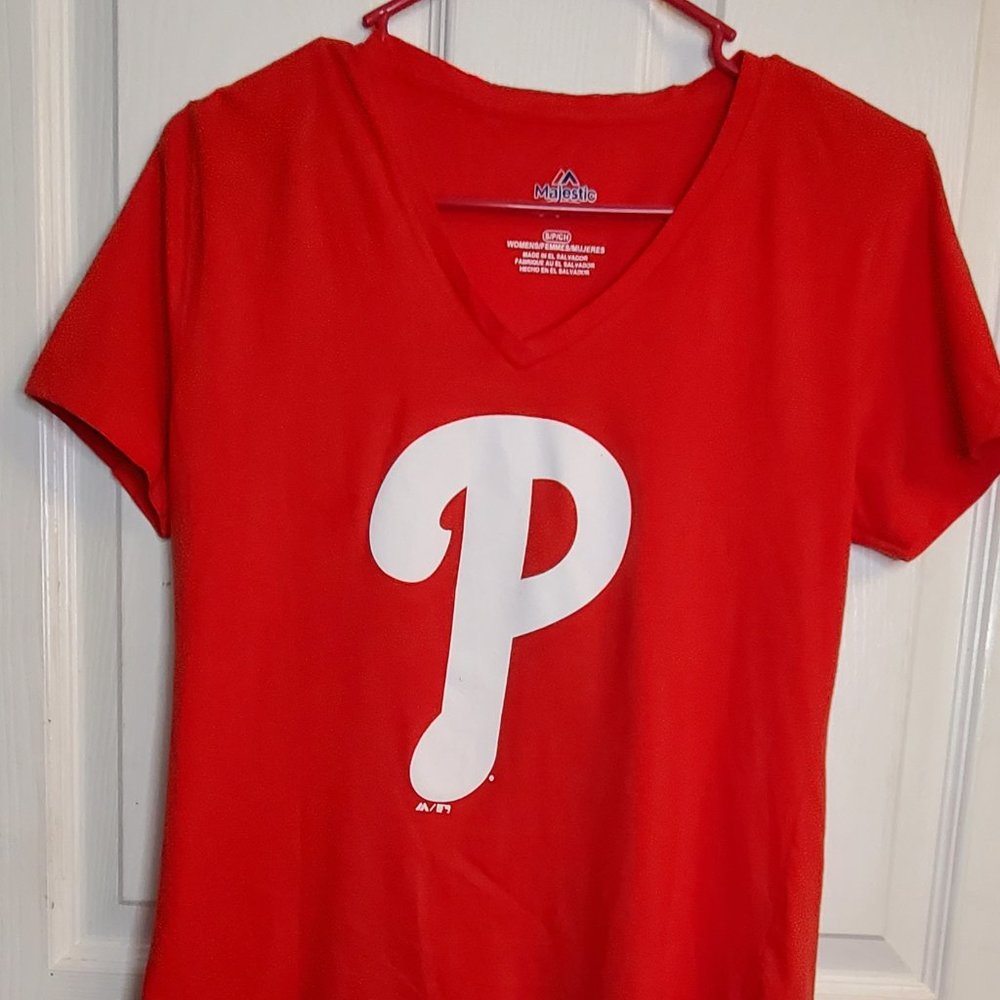 Phillies V Neck sport tee